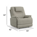 Flexsteel Zecliner Model 2+ Shell Power Lift Recliner with Power Headrest, Lumbar, Heat & Massage 1092-55P5-352-01