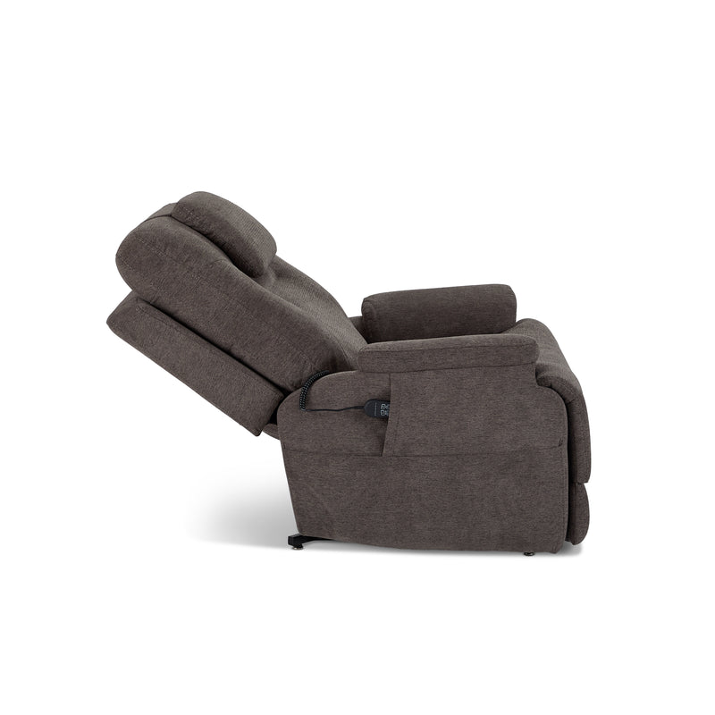 Flexsteel Zecliner Model 2+ Umber Power Lift Recliner with Power Headrest, Lumbar, Heat & Massage 1092-55P5-358-04
