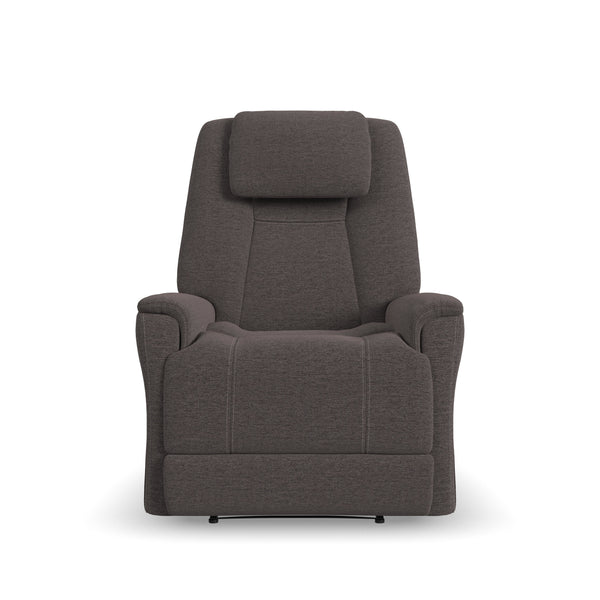 Flexsteel Zecliner Model 3+ Umber Fabric Power Lift Recliner with Power Headrest, Lumbar, Heat & Massage 1093-55P5-358-04