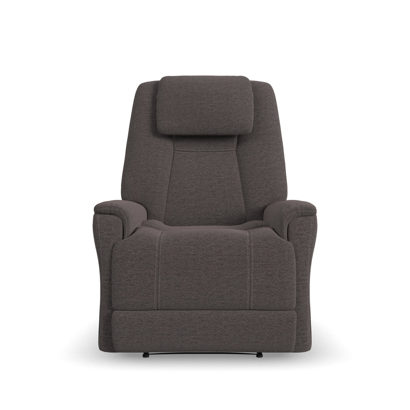 Flexsteel Zecliner Model 3+ Umber Fabric Power Lift Recliner with Power Headrest, Lumbar, Heat & Massage 1093-55P5-358-04