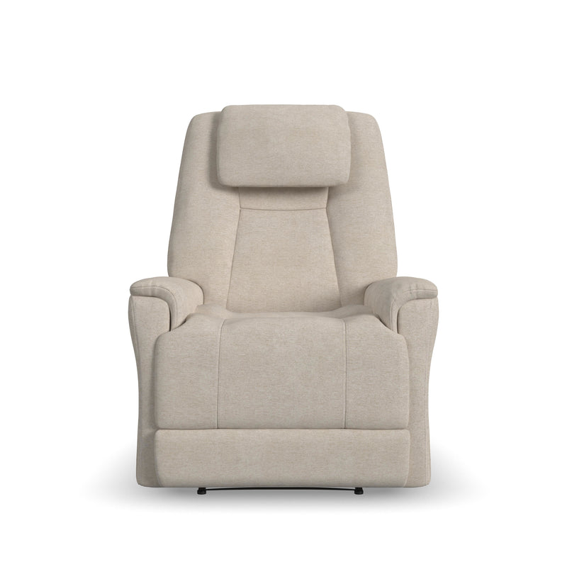 Flexsteel Zecliner Model 3+ Umber Fabric Power Lift Recliner with Power Headrest, Lumbar, Heat & Massage 1093-55P5-358-11