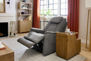 Flexsteel Zecliner Model 3+ Umber Fabric Power Lift Recliner with Power Headrest, Lumbar, Heat & Massage 1093-55P5-358-04