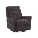 Flexsteel Perfect Match Sophisticated Steel Power Swivel Glider Recliner