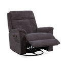 Flexsteel Perfect Match Sophisticated Steel Power Swivel Glider Recliner