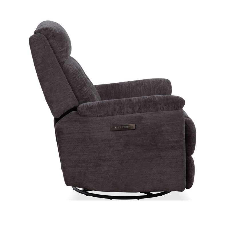Flexsteel Perfect Match Sophisticated Steel Power Swivel Glider Recliner