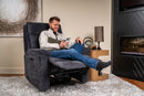 Flexsteel Perfect Match Sophisticated Steel Power Swivel Glider Recliner