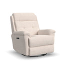Flexsteel Perfect Match Sophisticated Oat Power Swivel Glider Recliner