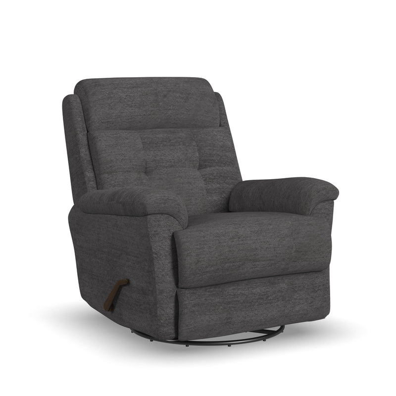Flexsteel Perfect Match Sophisticated Steel Swivel Glider Recliner