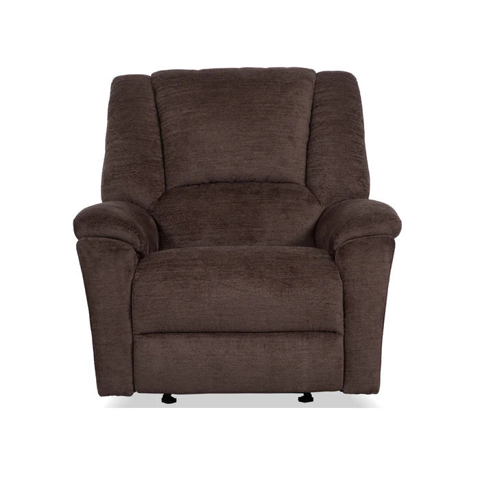 Flexsteel Perfect Match Plush Fabric Power Gliding Recliner with Power Headrest & Lumbar in Buffalo