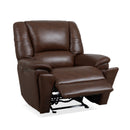 Flexsteel Perfect Match Plush Power Gliding Recliner with Power Headrest & Lumbar in Tavern Brown