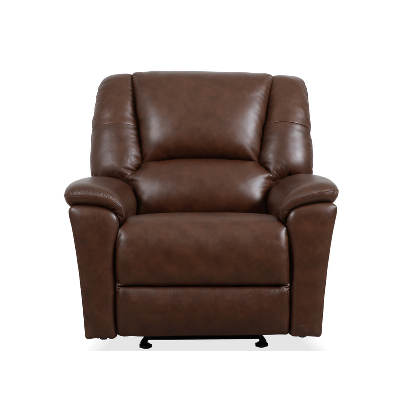 Flexsteel Perfect Match Plush Power Gliding Recliner with Power Headrest & Lumbar in Tavern Brown