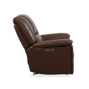 Flexsteel Perfect Match Plush Power Gliding Recliner with Power Headrest & Lumbar in Tavern Brown