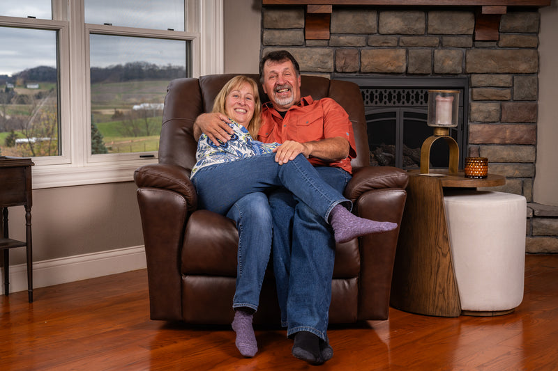 Flexsteel Perfect Match Plush Power Gliding Recliner with Power Headrest & Lumbar in Tavern Brown