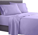 Clara Clark Bed Sheets Set, 1800 Series Deep Pocket Soft Microfiber Sheet Set (Lavender)