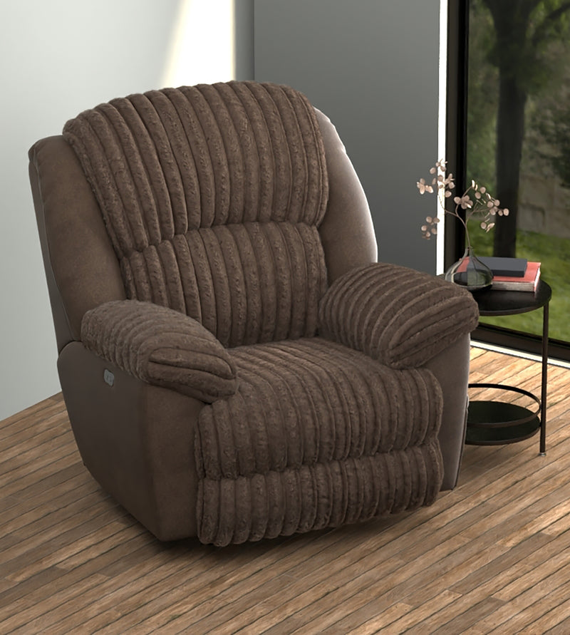 Catnapper Shaggy power recliner (chocolate)