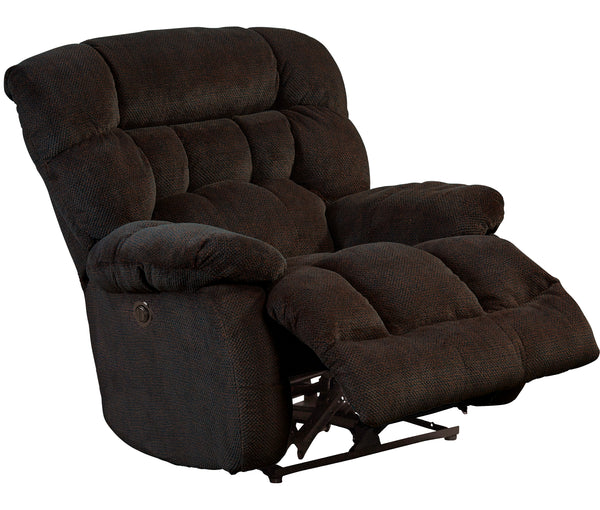 Catnapper Daly Power Lay Flat Recliner - Chocolate