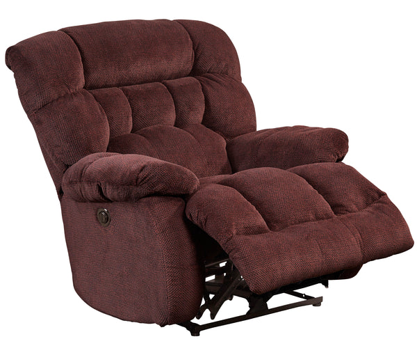 Catnapper Daly Power Lay Flat Recliner - Cranapple