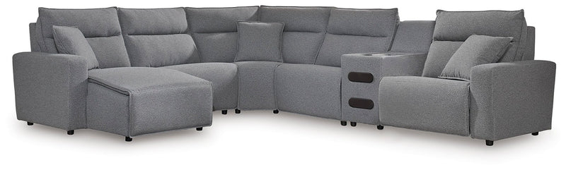 ModMax II Reclining Sectional with Chaise and Audio Console