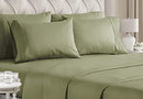 Clara Clark Bed Sheets Set, 1800 Series Deep Pocket Soft Microfiber Sheet Set (Sage Green)