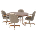 Chromcraft Douglas Extension Table with Tilt Swivel Chairs (Set of 5) Group 98C