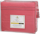 Clara Clark Bed Sheets Set, 1800 Series Deep Pocket Soft Microfiber Sheet Set (Coral Pink)