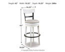 Valebeck Bar Height Bar Stool (1/CN)