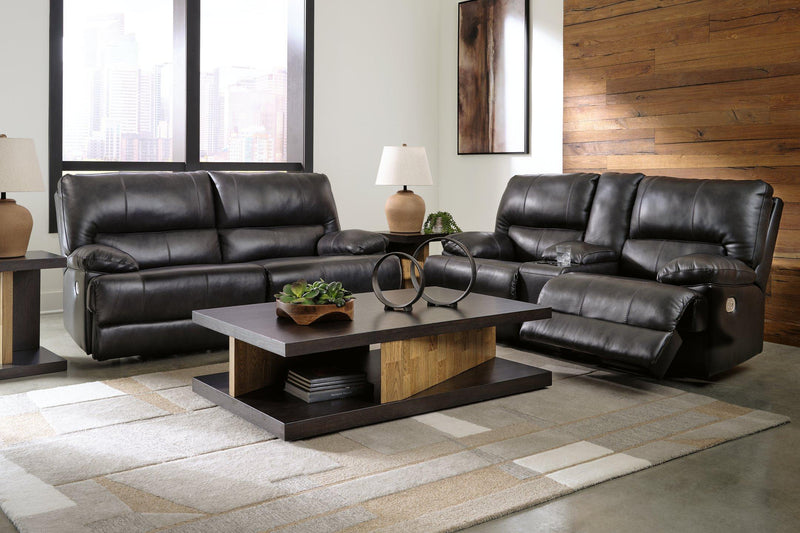 Mountainous Leather Living Room Set