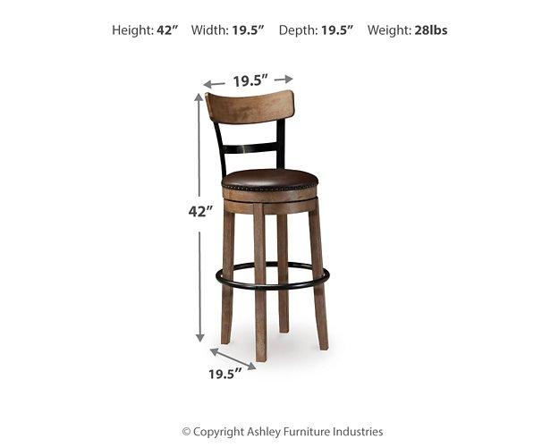 Pinnadel Bar Height Bar Stool (1/CN)