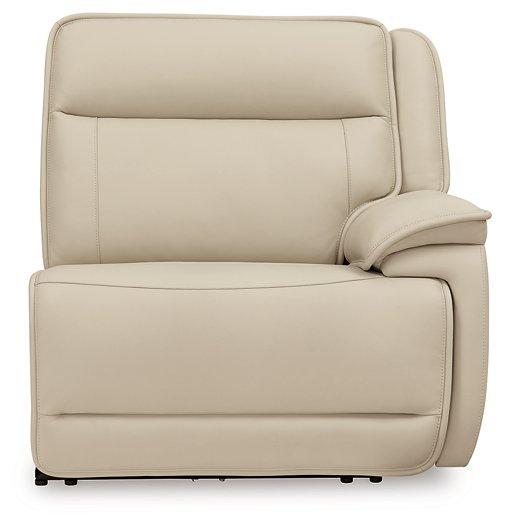 Double Deal Reclining Leather Sectional