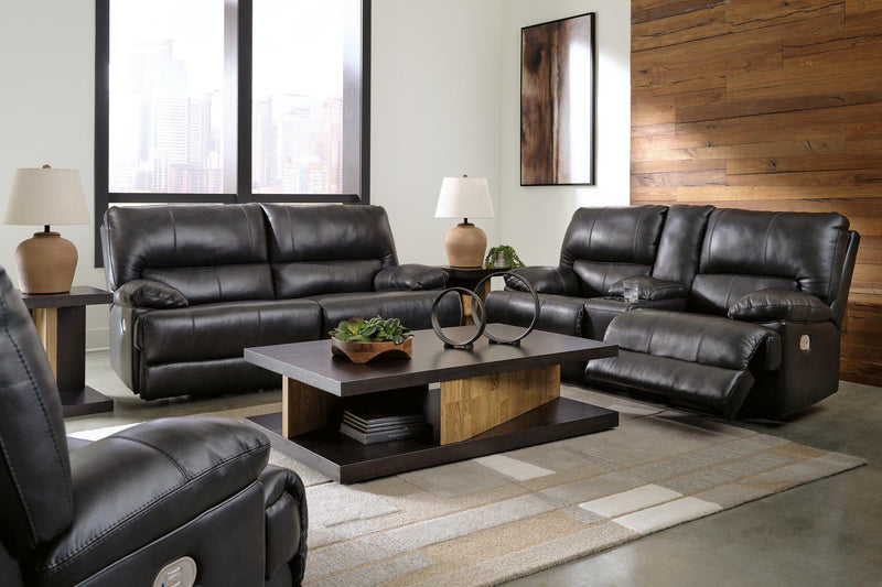 Mountainous Leather Living Room Set