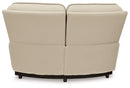 Double Deal Reclining Leather Sectional