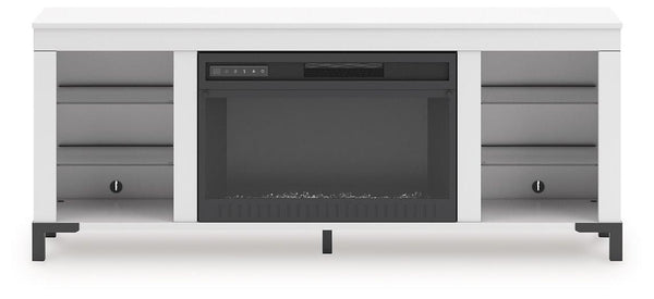 Brollevi 60" TV Stand with Electric Fireplace