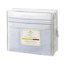 Clara Clark Bed Sheets Set, 1800 Series Deep Pocket Soft Microfiber Sheet Set (White)