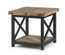 Flexsteel Carpenter Lamp Table in Rustic Gray