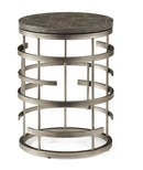 Flexsteel Halo Chairside Table in Silver