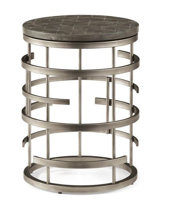 Flexsteel Halo Chairside Table in Silver