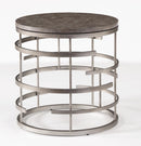 Flexsteel Halo Lamp Table in Silver