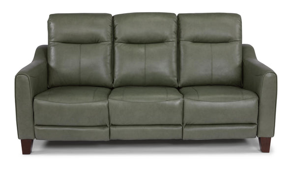Flexsteel Latitudes Forte Leather Power Reclining Sofa w/Power Headrests