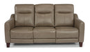 Flexsteel Latitudes Forte Leather Power Reclining Sofa w/Power Headrests