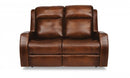 Flexsteel Latitudes Mustang Leather Power Reclining Loveseat with Power Headrests