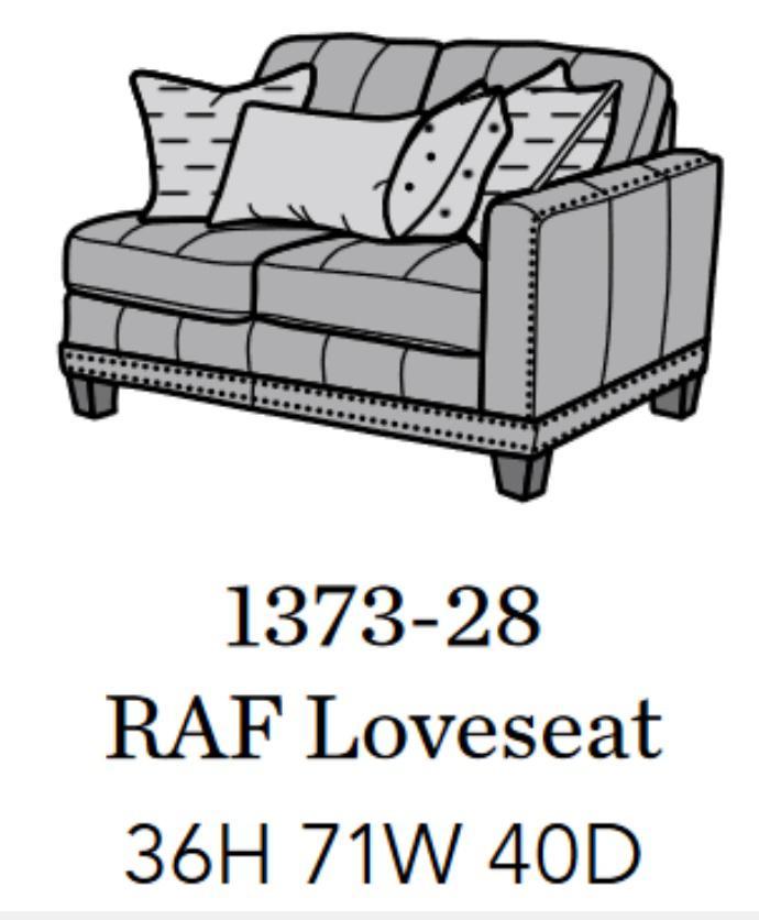 Flexsteel Latitudes Port Royal Leather RAF Loveseat