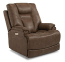 Flexsteel Marley Power Recliner with Power Headrest and Lumbar