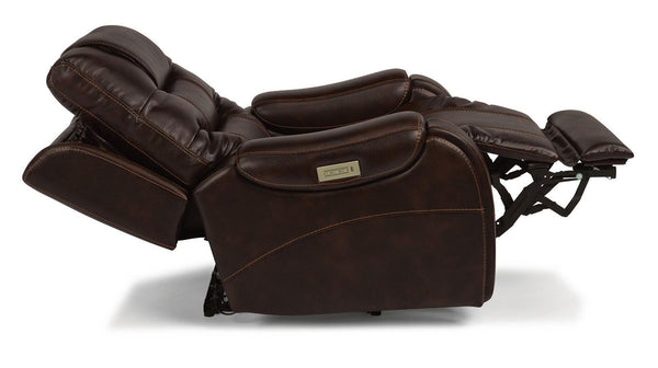 Flexsteel Sinclair Power Recliner with Power Headrest and Lumbar
