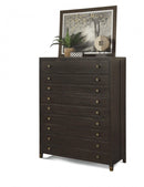 Flexsteel Wynwood Cologne Drawer Chest in Dark Brown