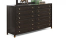 Flexsteel Wynwood Cologne Dresser in Dark Brown