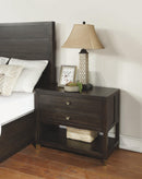 Flexsteel Wynwood Cologne Open Night Stand in Dark Brown
