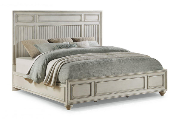 Flexsteel Wynwood Harmony Queen Panel Bed in White Wood