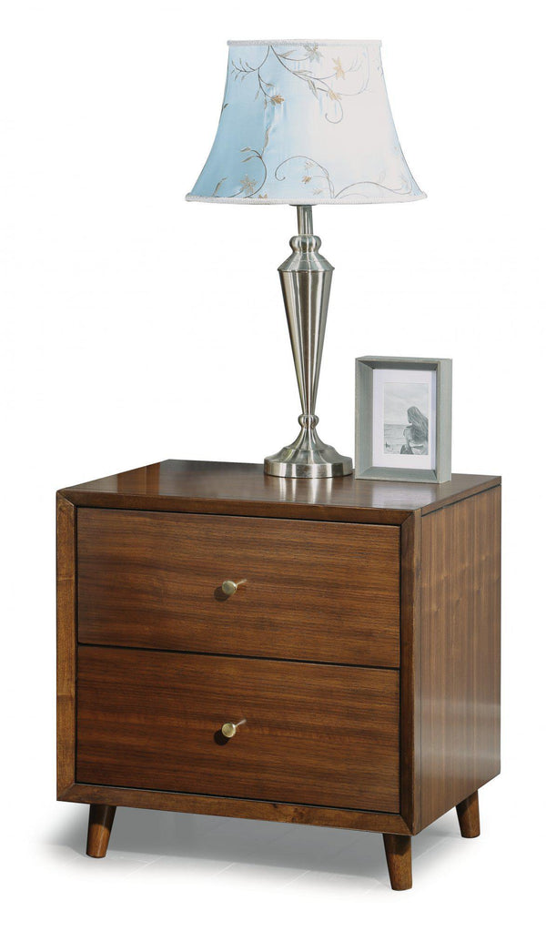 Flexsteel Wynwood Ludwig Night Stand in Medium Brown