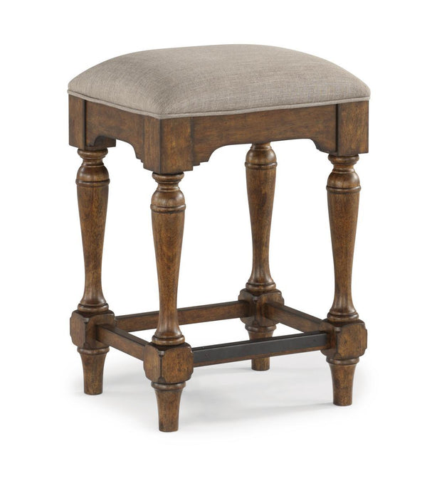 Flexsteel Wynwood Plymouth Bar Stool in Brown (Set of 2)