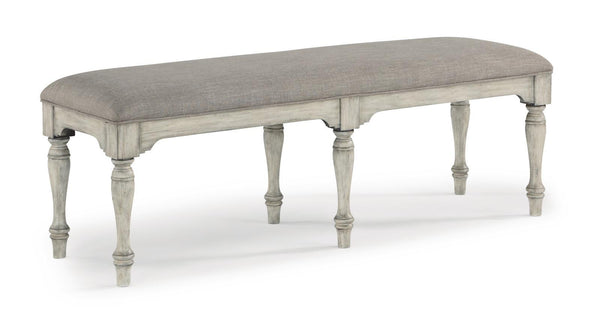 Flexsteel Wynwood Plymouth Bench in Gray